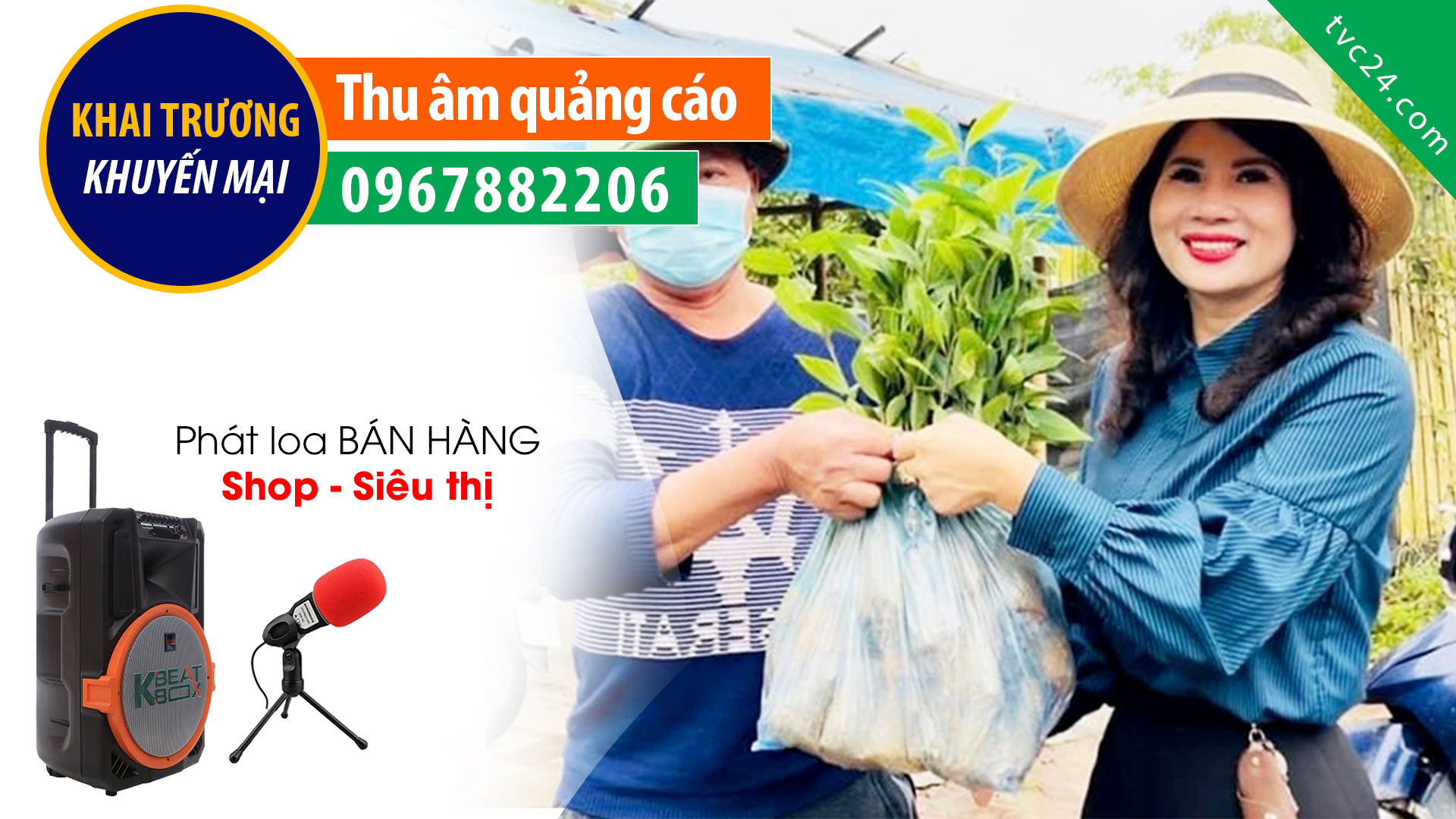 MC ghi âm bán quế giống quế bầu