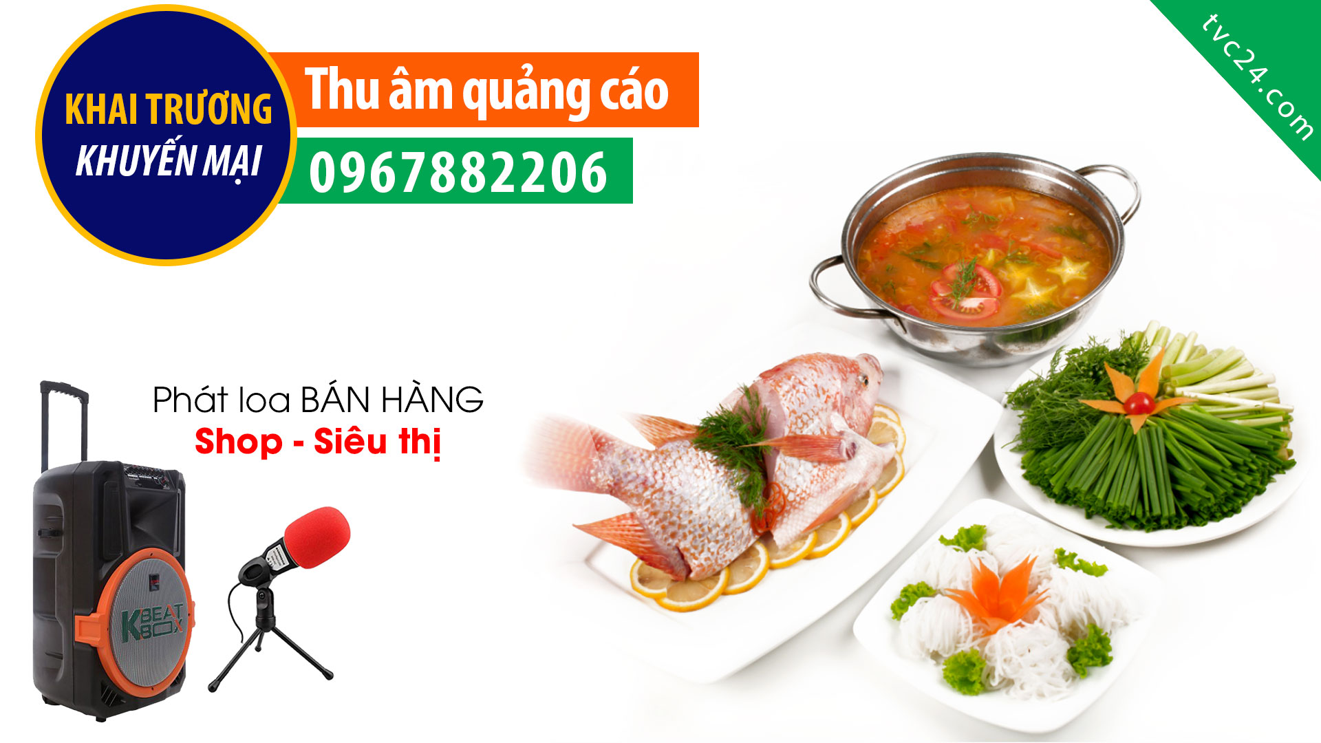 Thu âm quảng cáo khai trương Nhà hàng Lẩu anh hùng Hotpot Hero