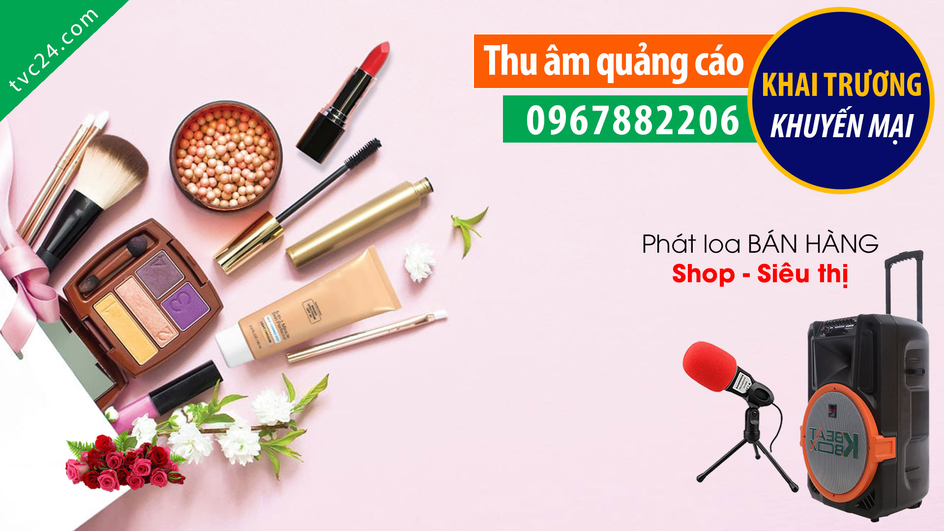 Thu âm quảng cáo siêu thị mỹ phẩm KAKA MC nữ giọng miền Bắc