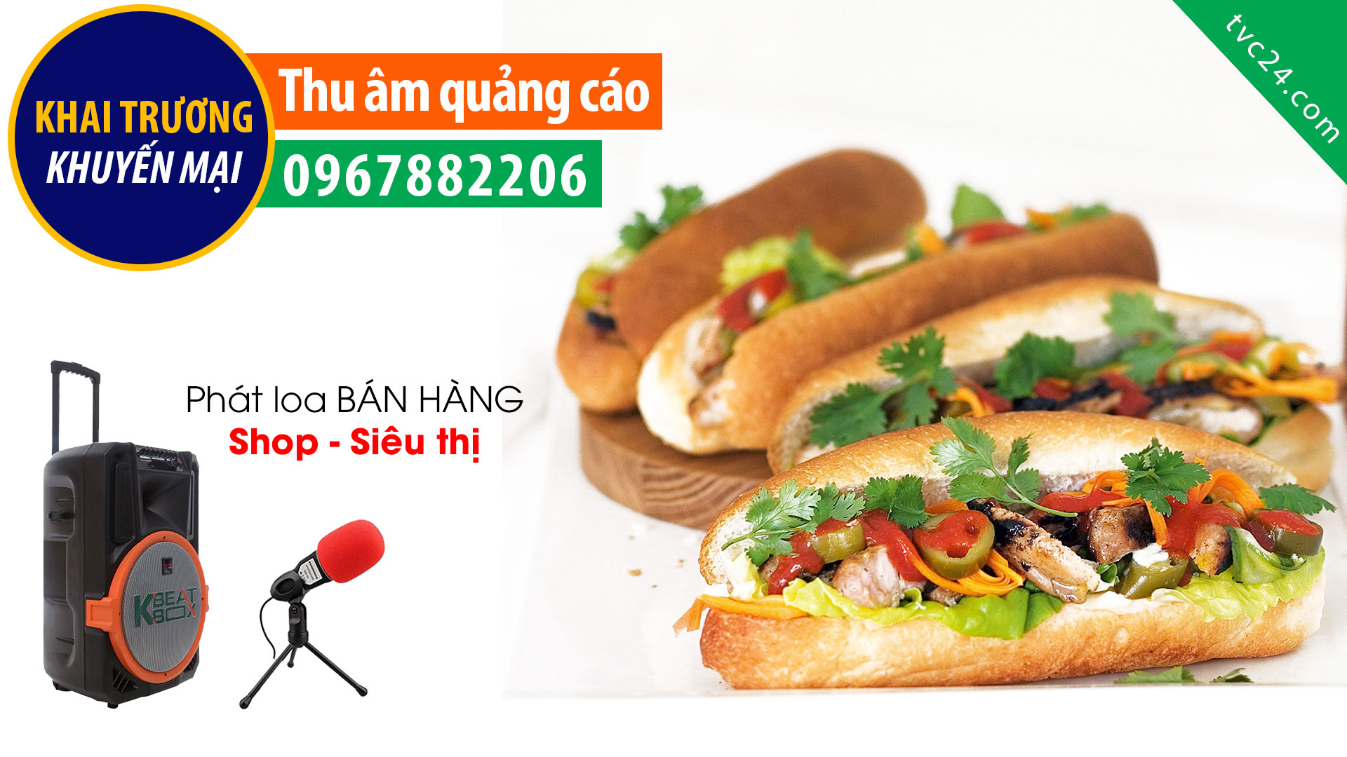 Thu âm quảng cáo Bánh mỳ que Tư Hải giá 10k