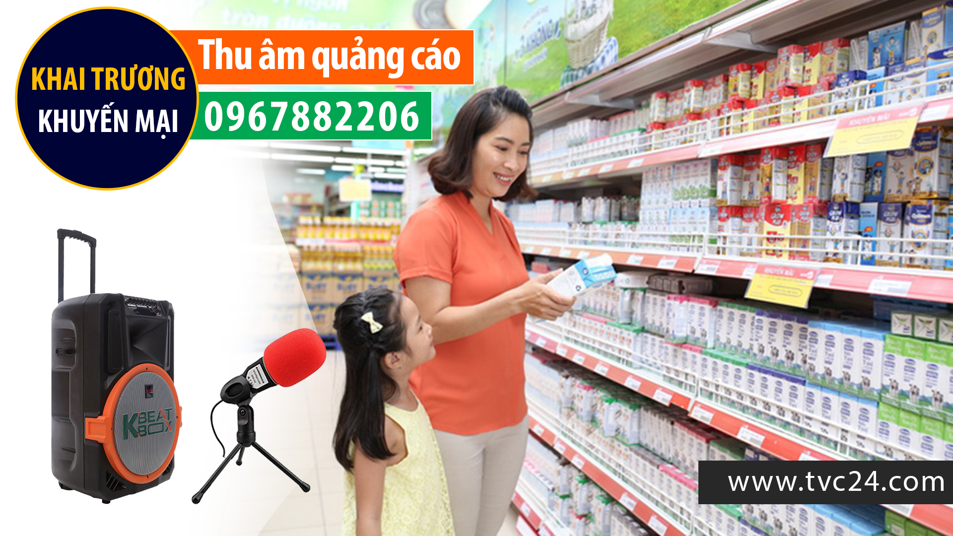 Thu âm quảng cáo Shop Bỉm Sữa Com kids