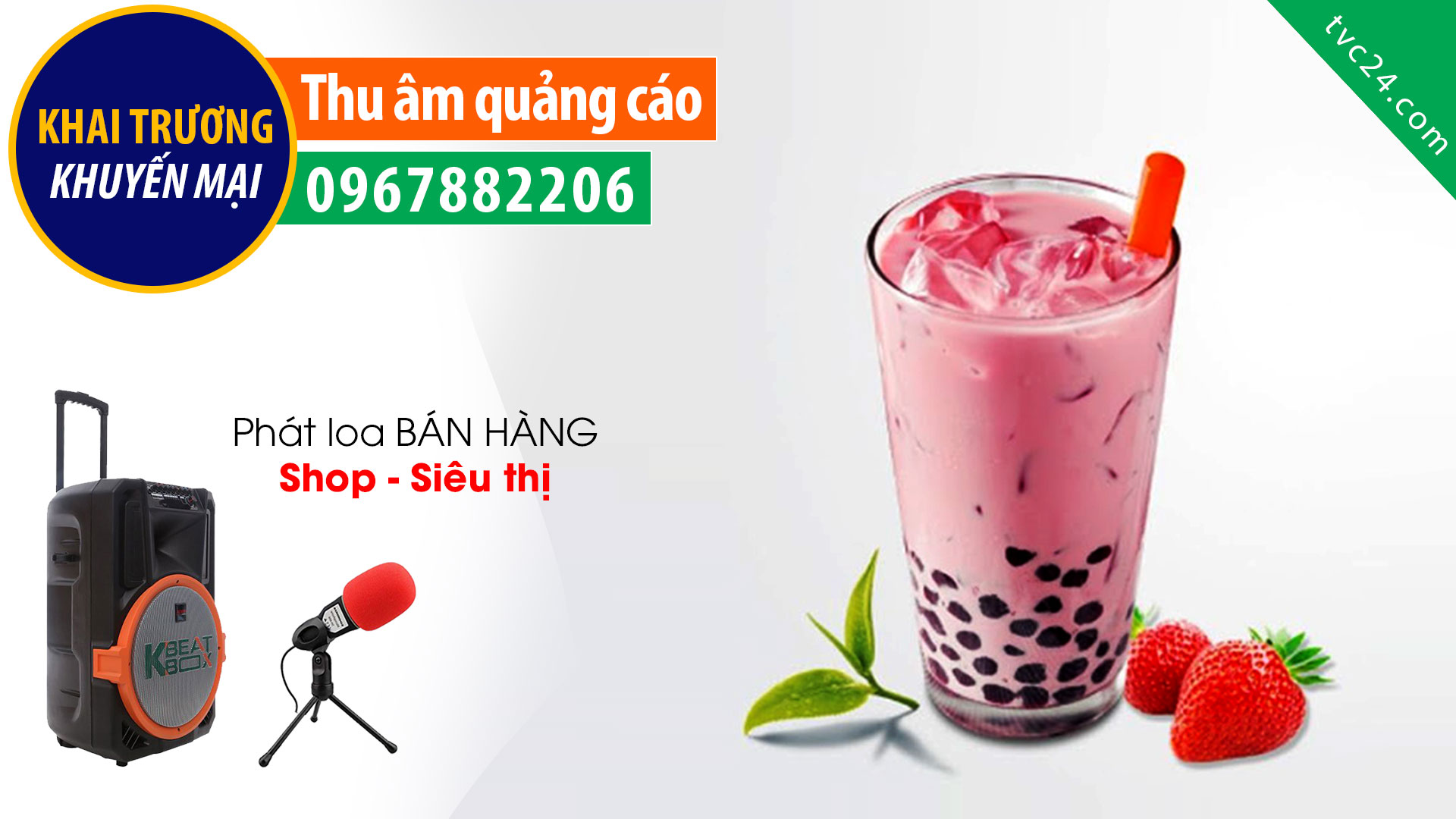 Thu âm quảng cáo quán Sữa chua trân châu Angle khuyến mại siêu khủng