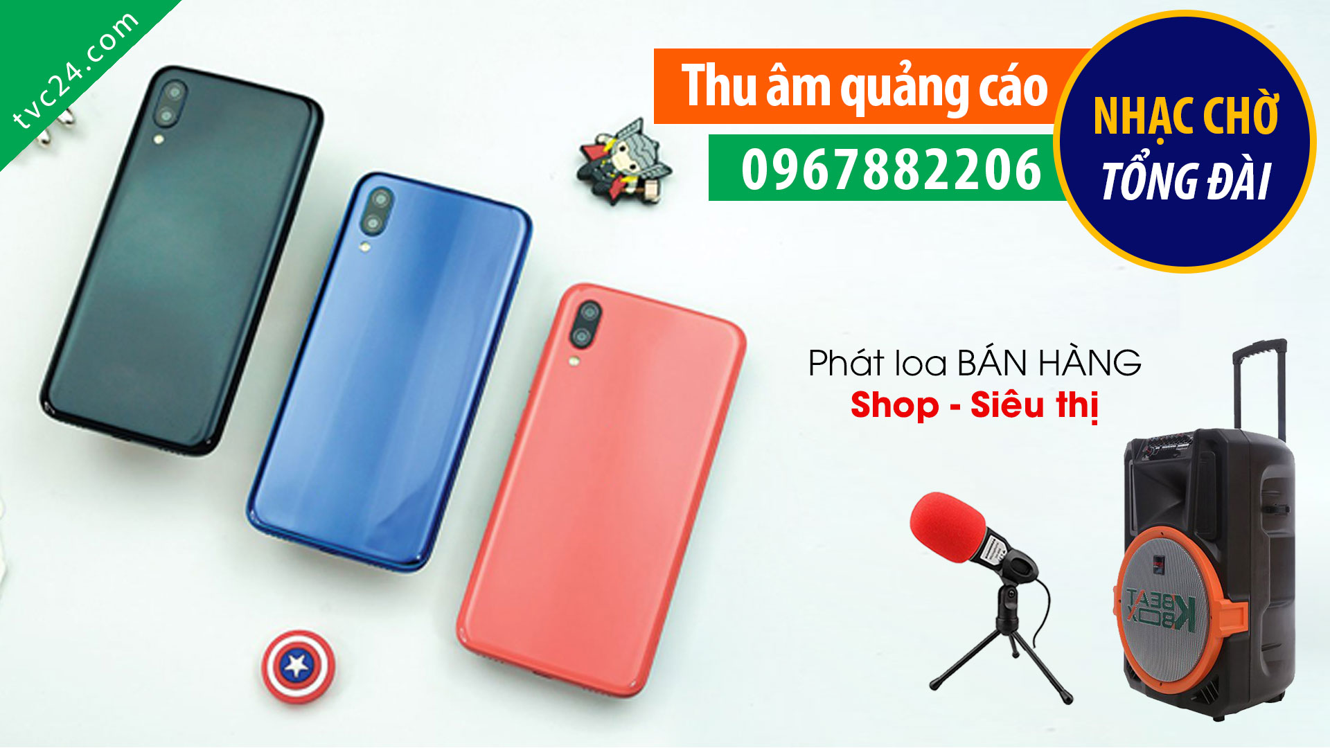 Thu âm quảng cáo cửa hàng điện thoại Hùng Minh mobile