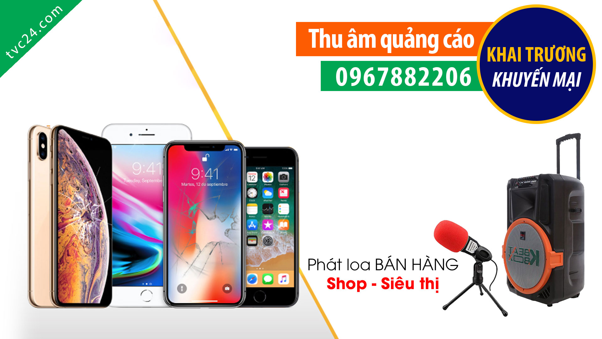 Thu âm quảng cáo cửa hàng điện thoại Minh Đức STORE