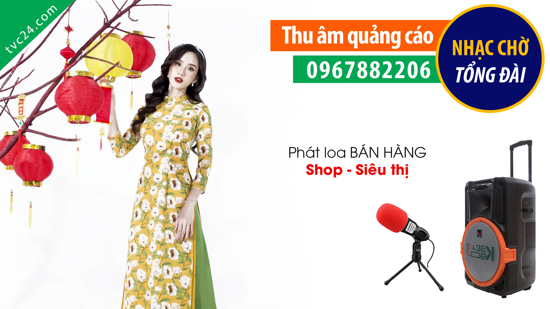Thu âm quảng cáo hàng đồng giá 49k thời trang Orchid