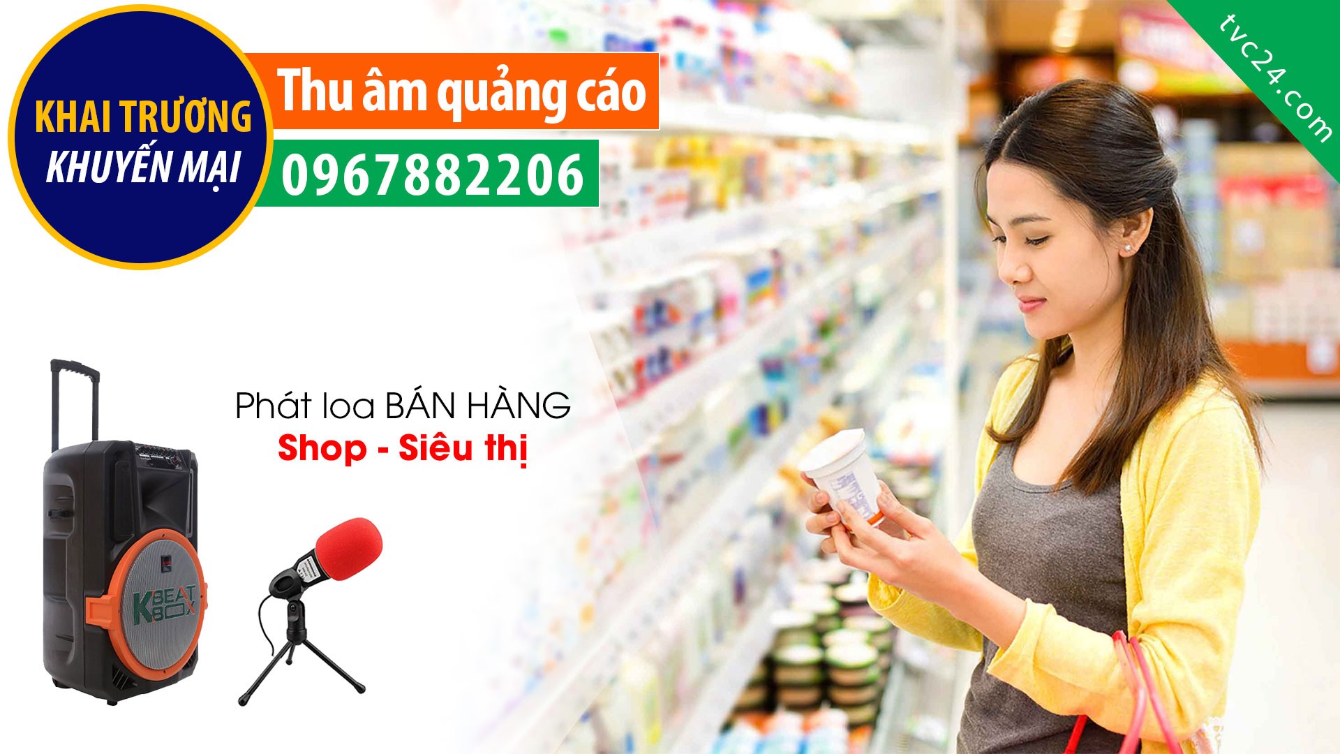 Thu âm quảng cáo tổng kho thông minh Thiên Hà
