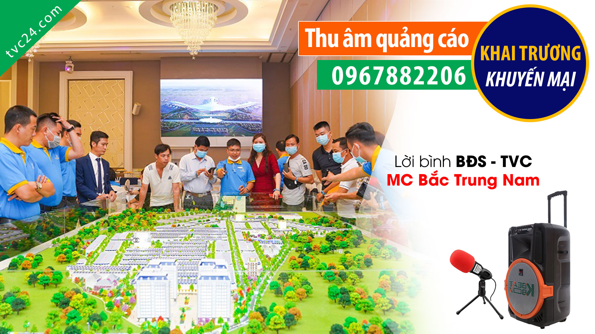 Thu âm lời bình BĐS Tập đoàn PN Holding MC Nam giọng miền Nam