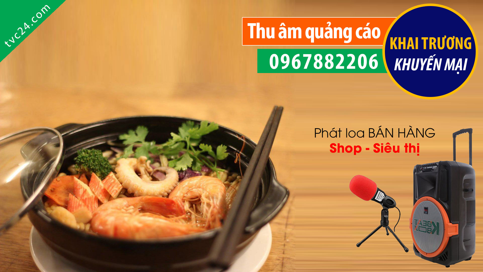 Thu âm quảng cáo nhà hàng mì cay 7 cấp độ June Noodle House