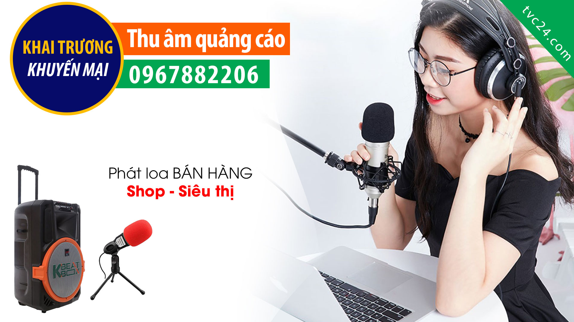 Thu âm quảng cáo kinh Mắt Hạnh Hường giọng MC nữ