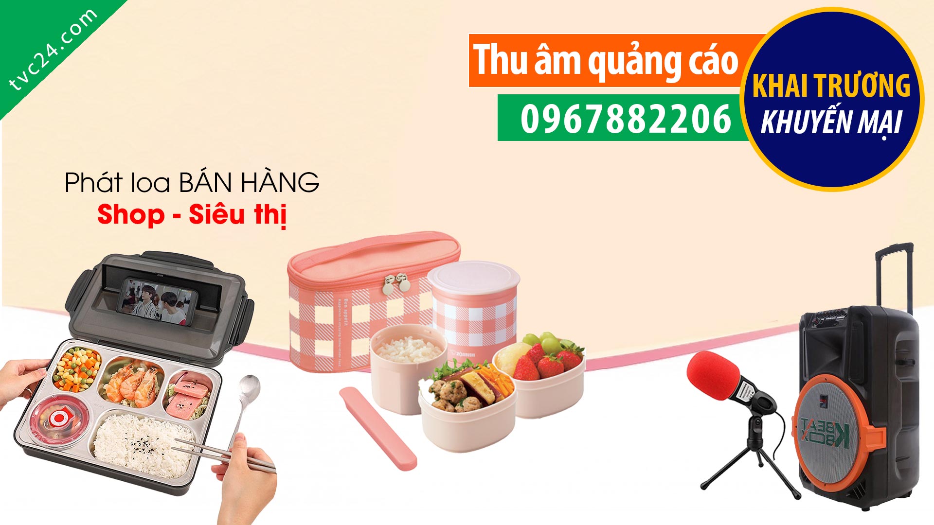 Thu âm Quảng cáo đồ dùng tiện lợi Nam Đào TVC24 đọc Khuyến mại