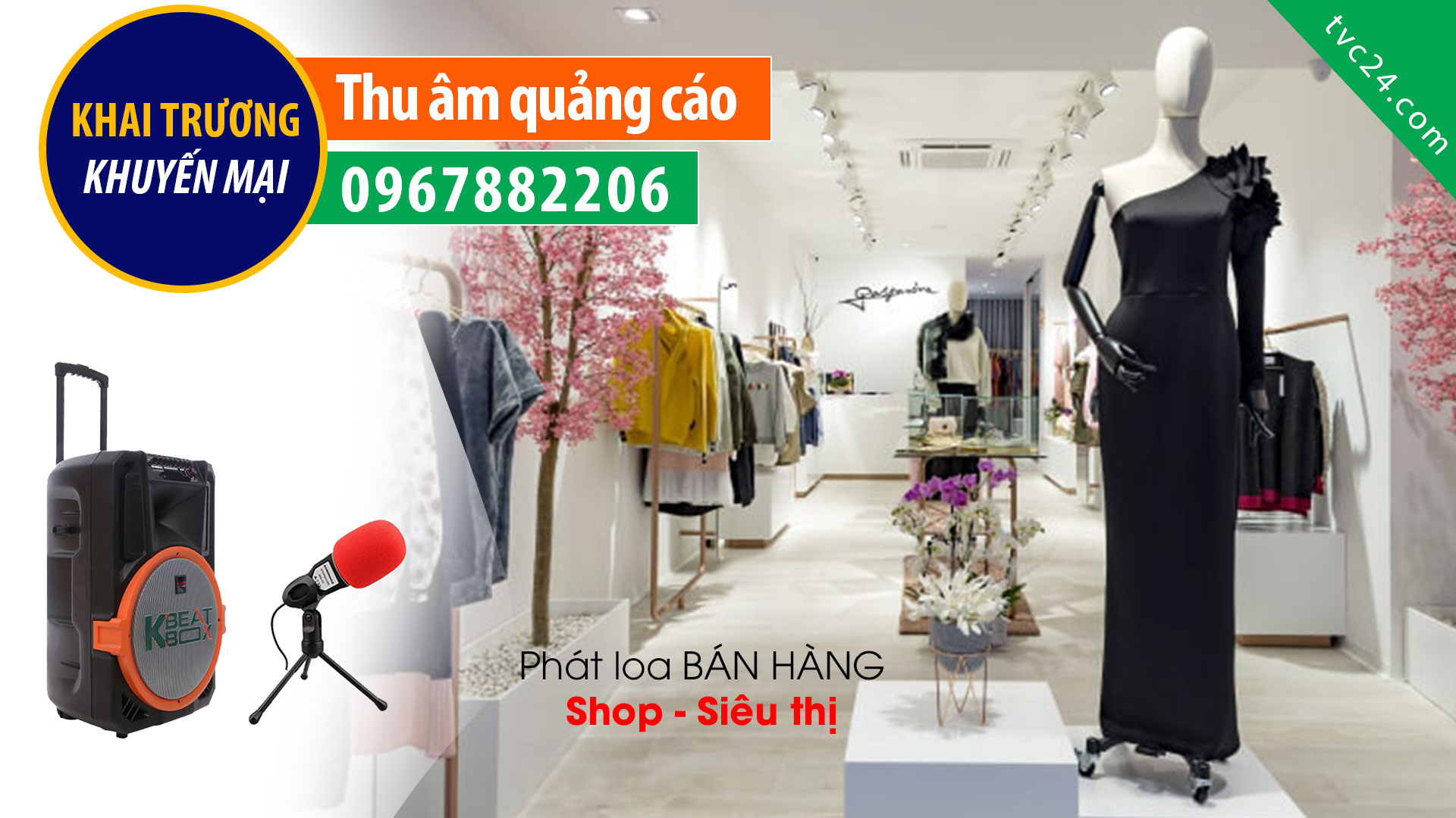 Thu âm quảng cáo Shop quần áo thời trang Sơn Nụ khuyến mại bán hàng