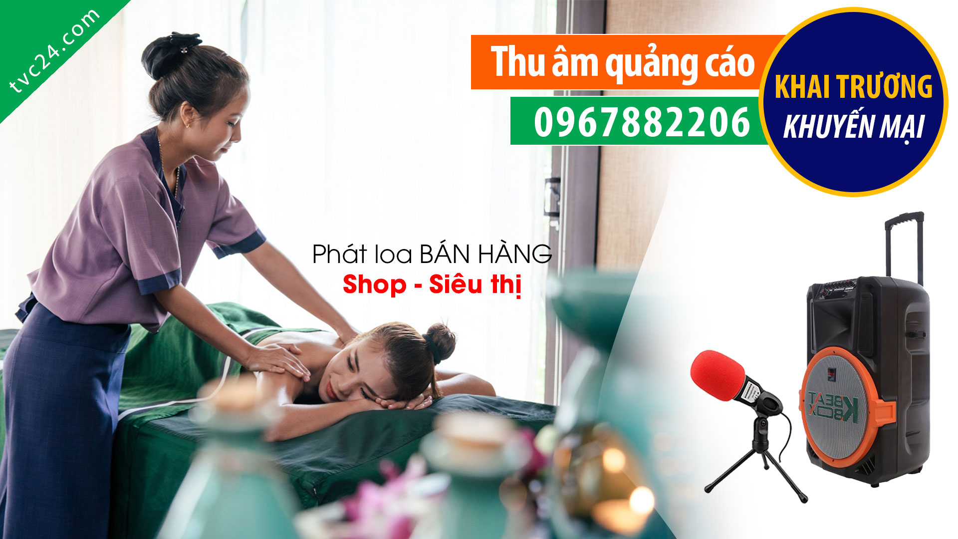 Thu âm quảng cáo trung tâm dạy nghề chăm sóc da spa Minh Anh