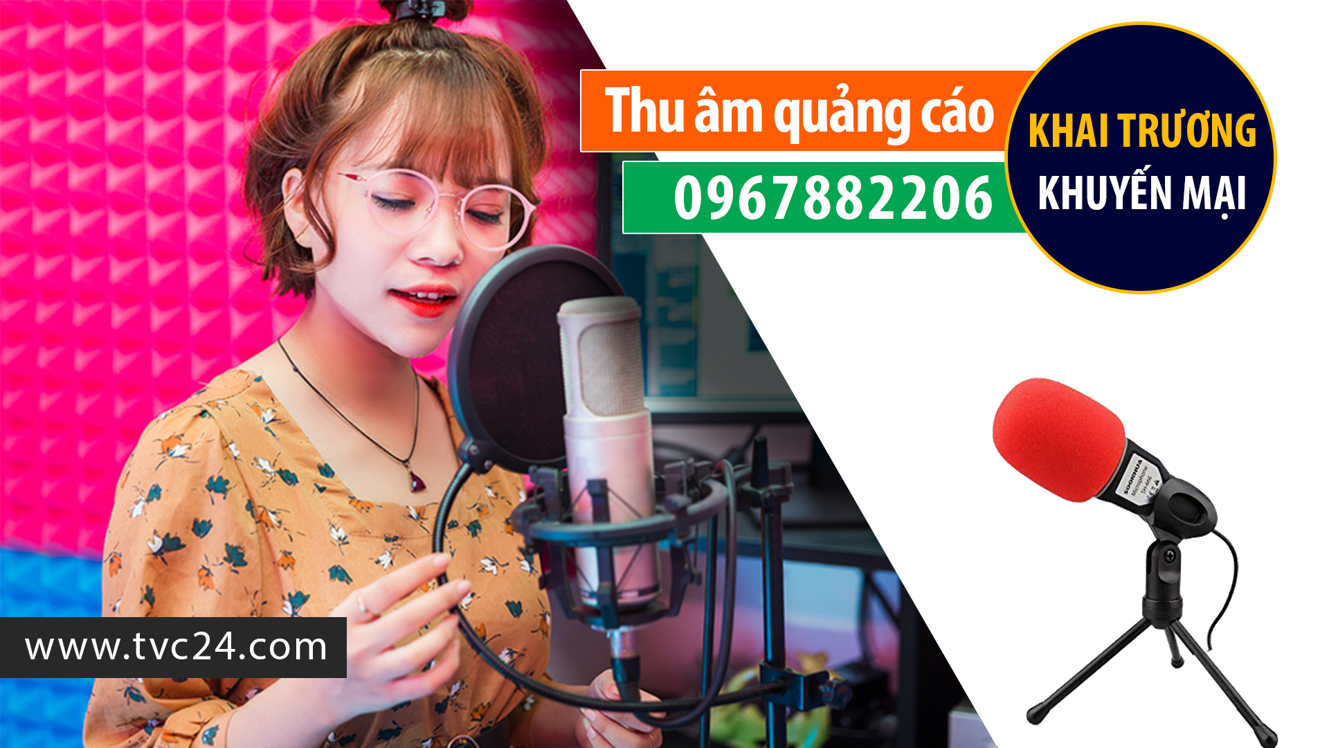 Thu âm, ghi âm quảng cáo khai trương, khuyến mại Head Honda Phú Liên - Bắc Giang