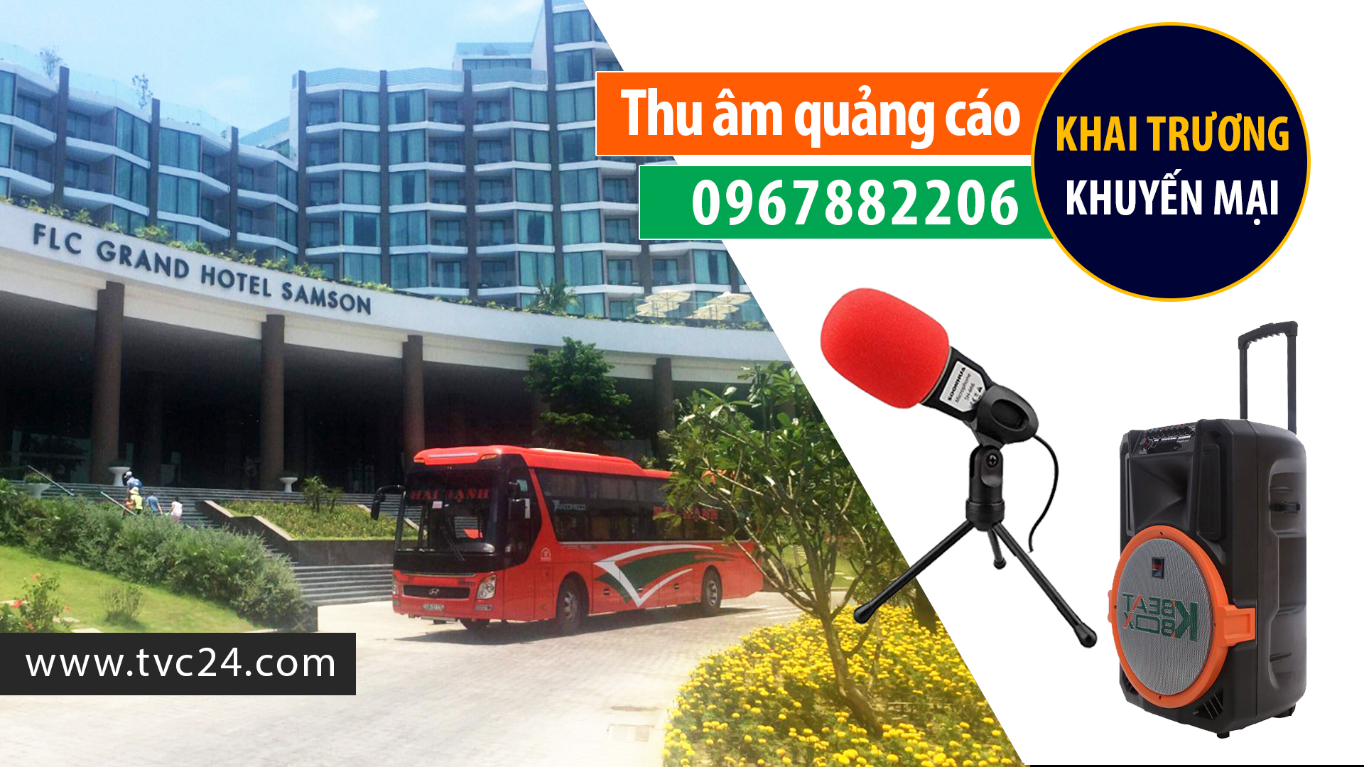 Ghi âm quảng cáo lời chào thông báo điểm dựng và điểm cuối nhà xe Hải Hạnh - Giọng MC nữ miền Bắc