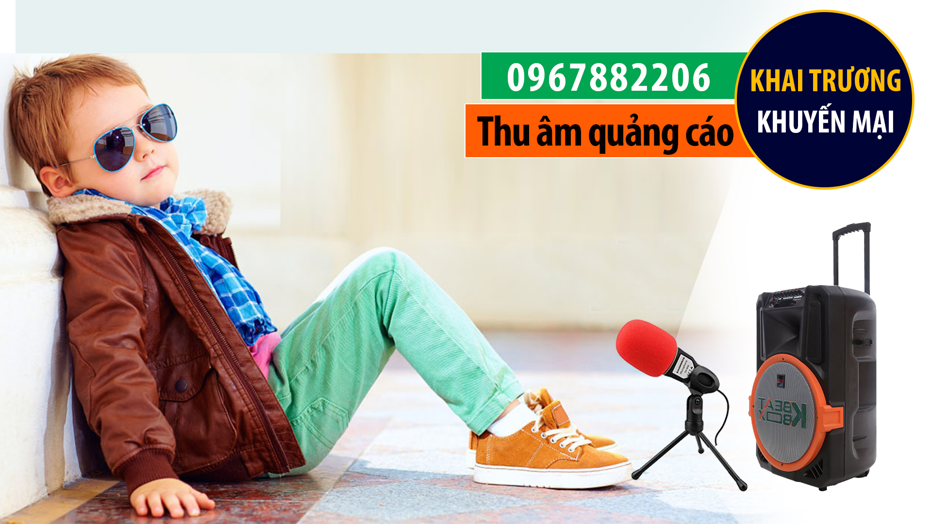 Đọc lời bình quảng cáo khai trương shop thời trang quần áo trẻ em Kim Chi phòng thu âm 0967882206