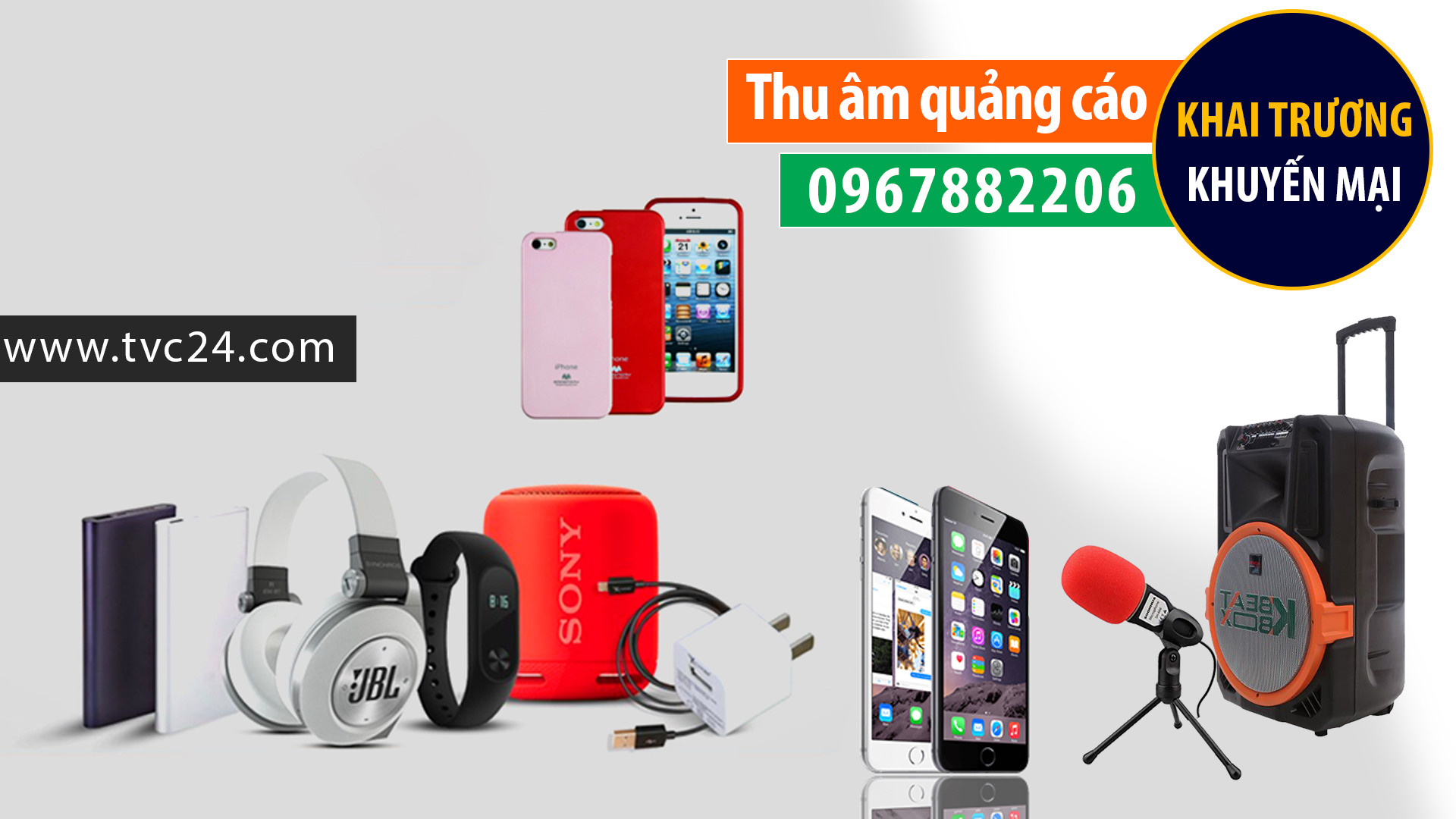 Ghi âm quảng cáo phụ kiện điện thoại An Nhiên Lâm Đồng giọng MC nữ