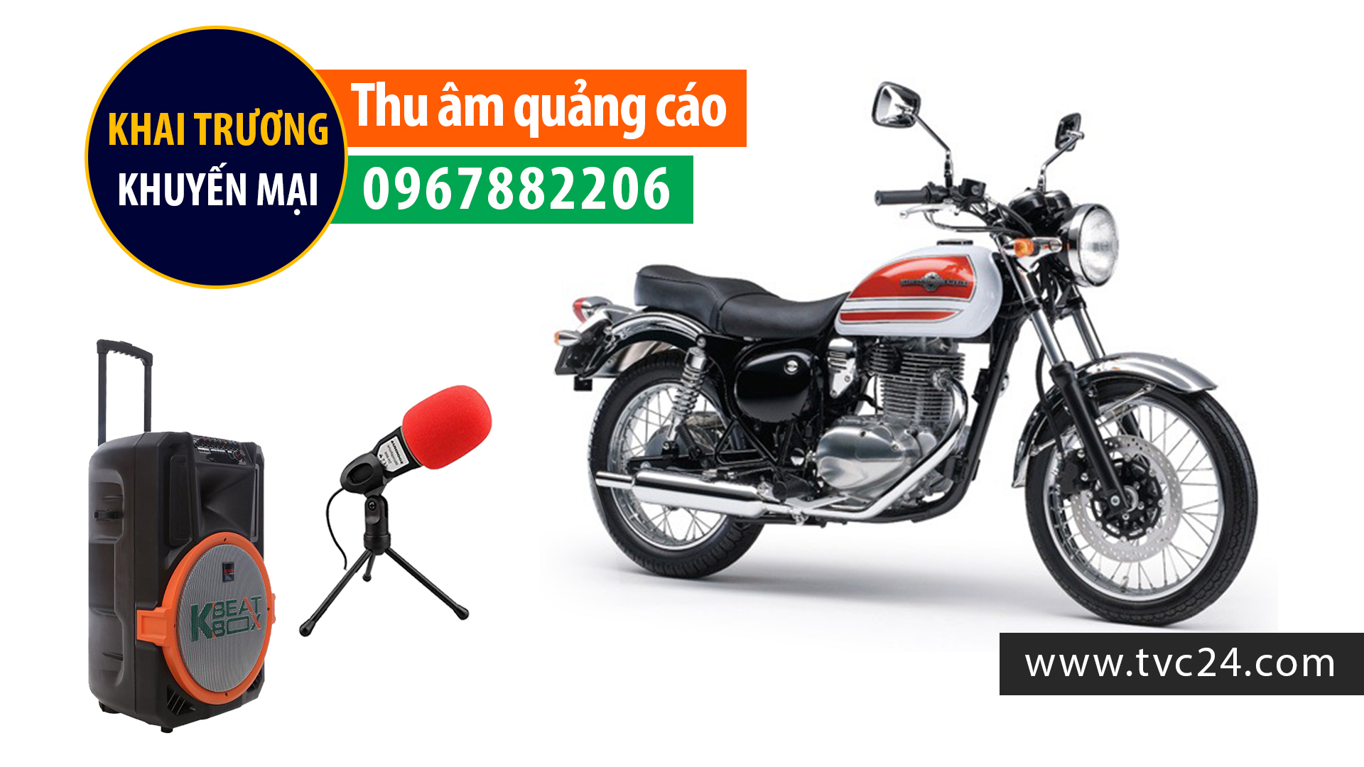 Ghi âm cửa hàng sửa chữa xe máy Hải Nam motor