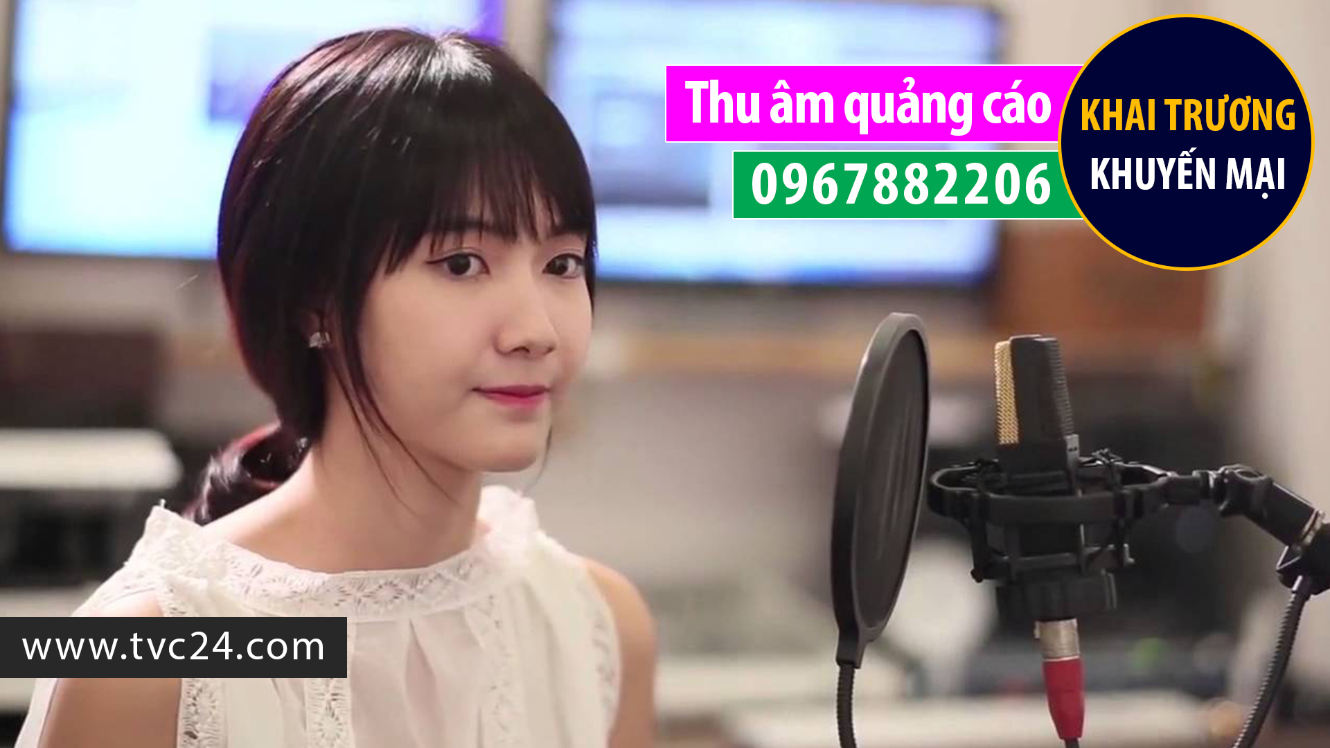 Thu âm thế giới di động Mai Huy ghi âm khai trương khuyến mại