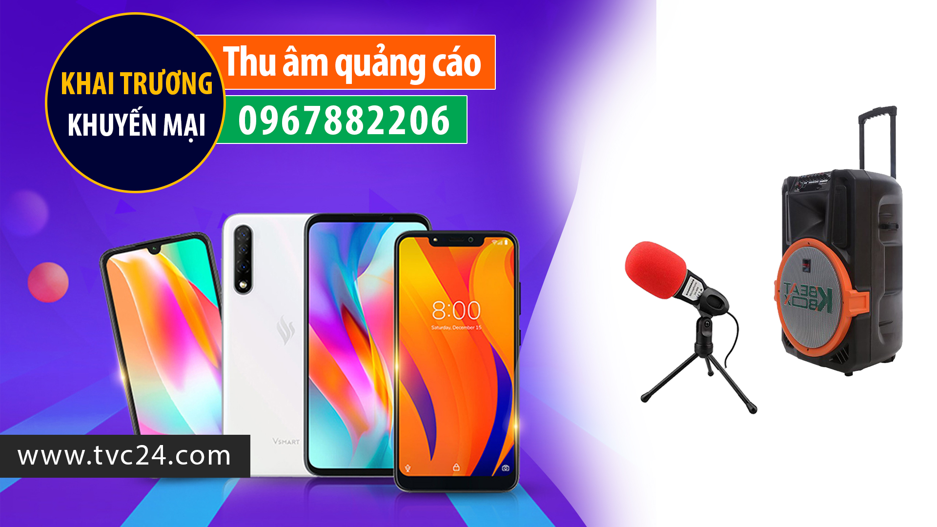 Thu âm Chuỗi cửa hàng điện thoại HT STORE