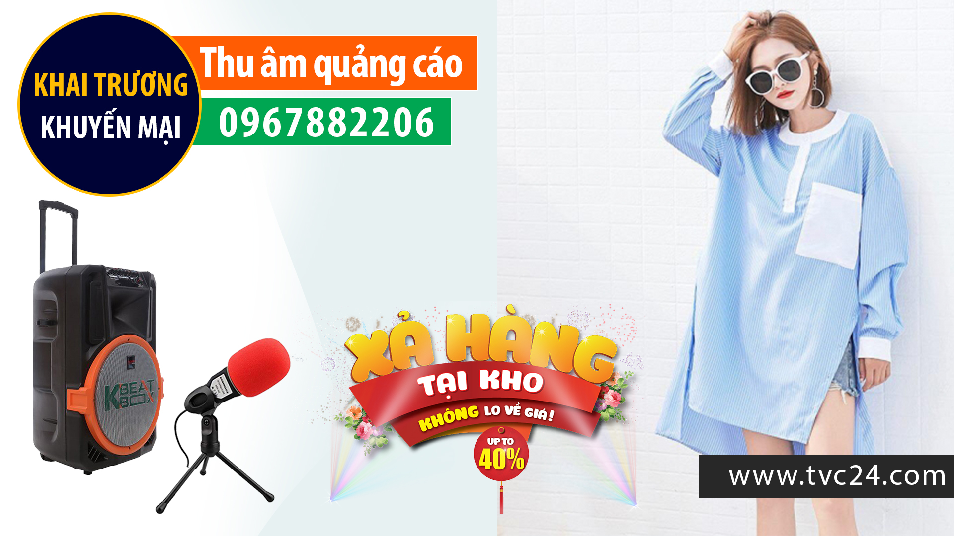 Thu âm quảng cáo Hệ thống Big sale Tam Điệp Ninh Bình