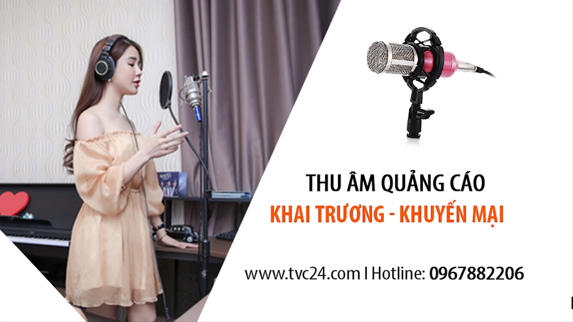 Thu âm quảng cáo khai trương Shop Kit Baby TVC24: 0967882206