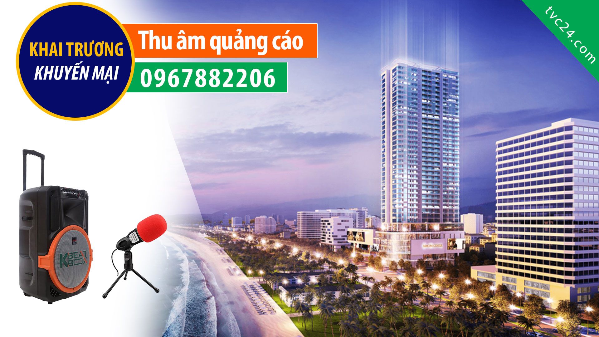 Thu âm quang cáo BĐS Big Land MC đọc lời bình hấp dẫn