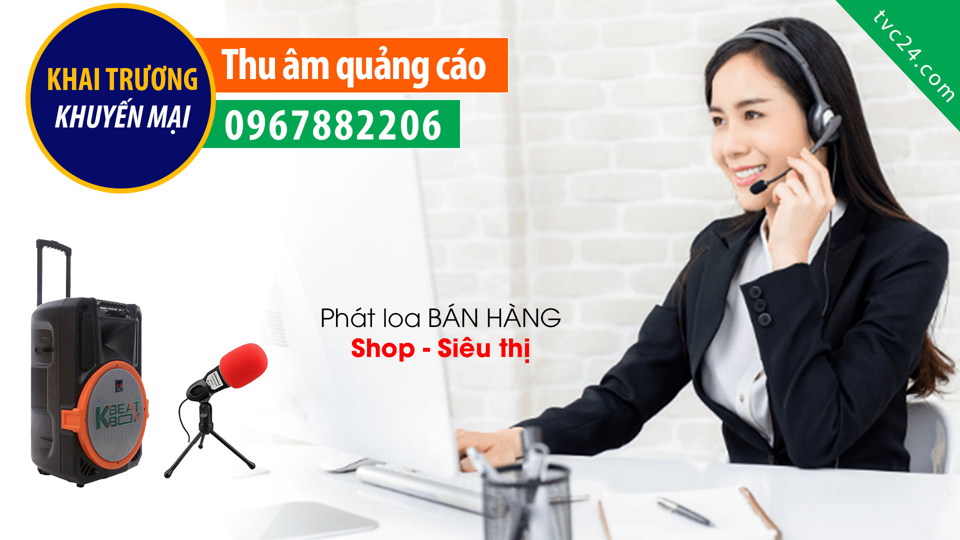 Thu âm tổng đài cty chứng khoán Tân Việt MC đại phát thanh