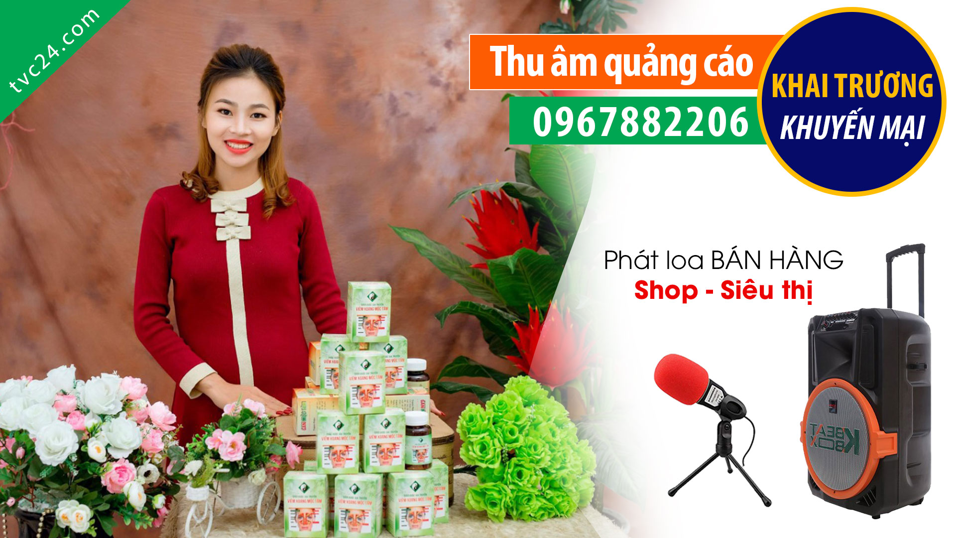Thu âm quảng cáo TVC thảo dược xoang Mộc Tâm