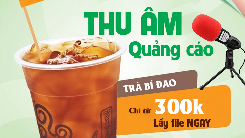 Thu âm khai trương, khuyến mại, xả hàng, truyền thông tại điểm bán - Thu âm lấy file NGAY