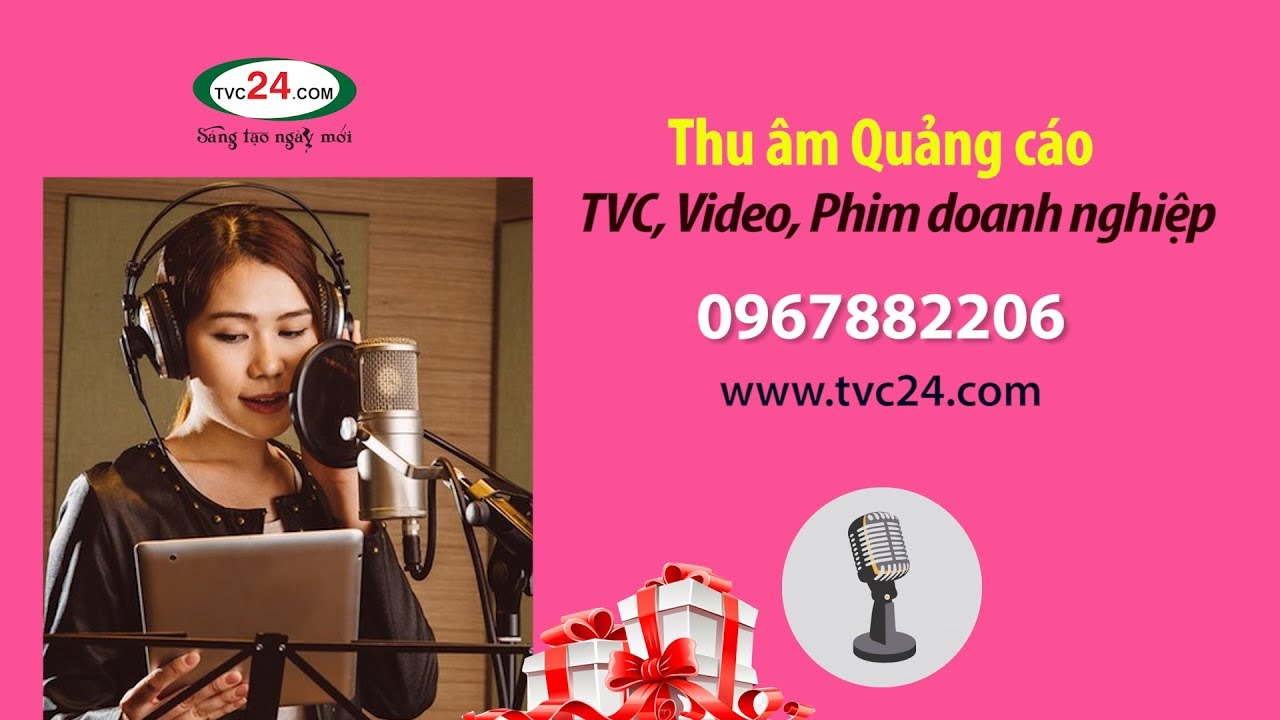 Thu âm khai trương Khuyến mại Quảng cáo tại điểm bán Shop Sữa Bỉm Mai Tuyến - TVC24 phòng thu âm