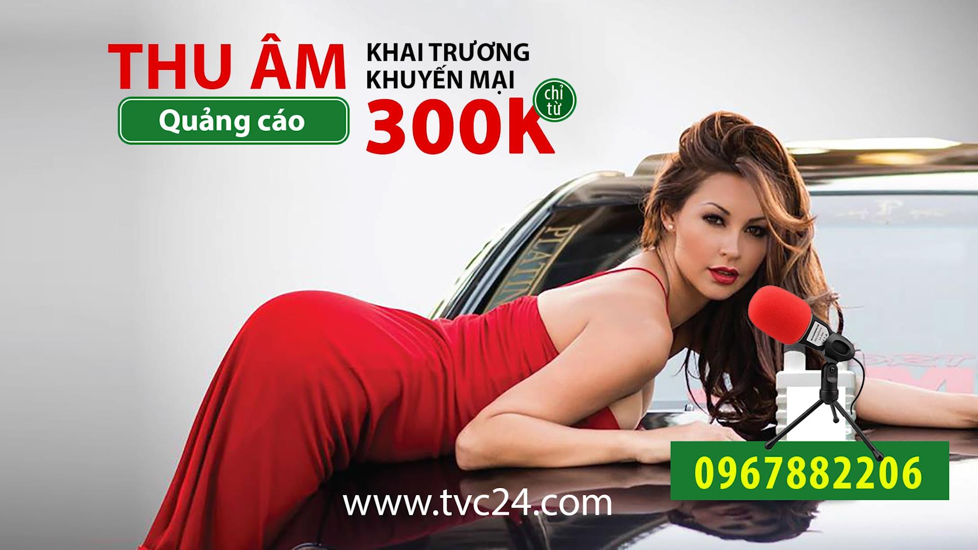 Thu âm quảng cáo xe điện Thành Thi Ghi âm khai trương khuyến mại Phong thu âm TVC24