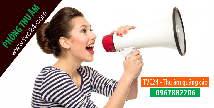 Ghi âm phát loa hàng ngày ở Xưởng sản xuất công ty Năm Sao - Phòng thu âm TVC24